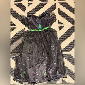 Universal Black and Green Starry Witch Costume